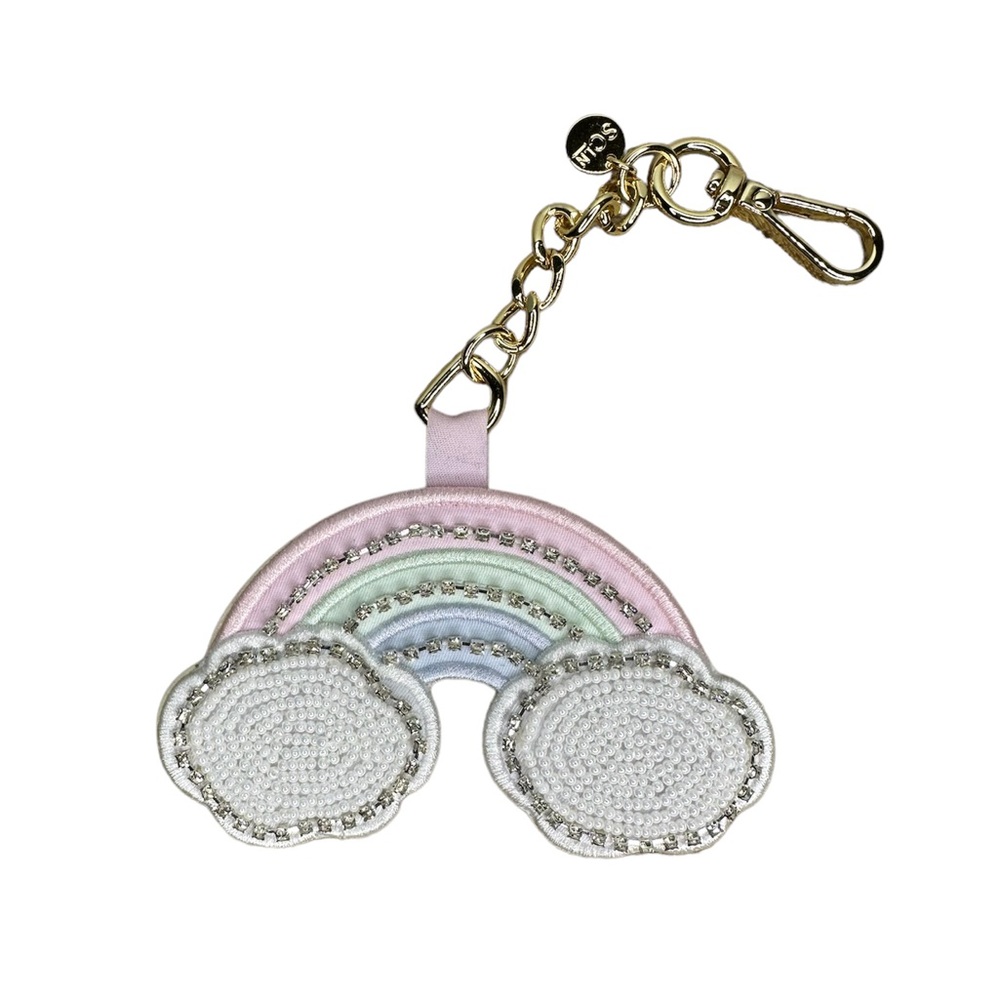NWT Stoney Clover Lane SCL Crystal Rainbow Bag Charm